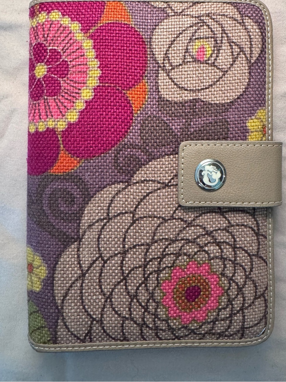 Spartina 449 Floral Tablet Kindle Case/Folio Pink Purple Magnetic Closure Stand